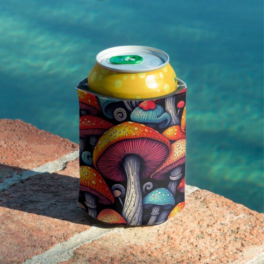 Retro Mushroom Magic Can Cooler Dosenkühler (In Situ Pool)