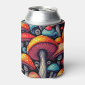 Retro Mushroom Magic Can Cooler Dosenkühler (Kanne Vorderseite)