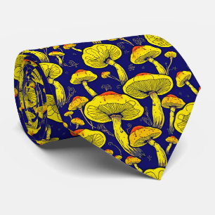 Retro Mushroom Neck Tie - Bold & Stylish Krawatte