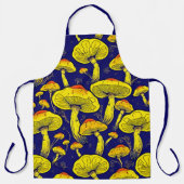 Retro Mushroom Schürze: Vibrant & Artistic Schürze (Vorderseite)