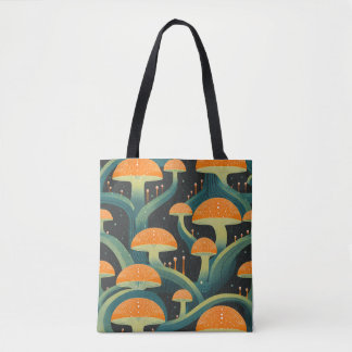 Retro Mushroom-Universaldrucktasche Tasche