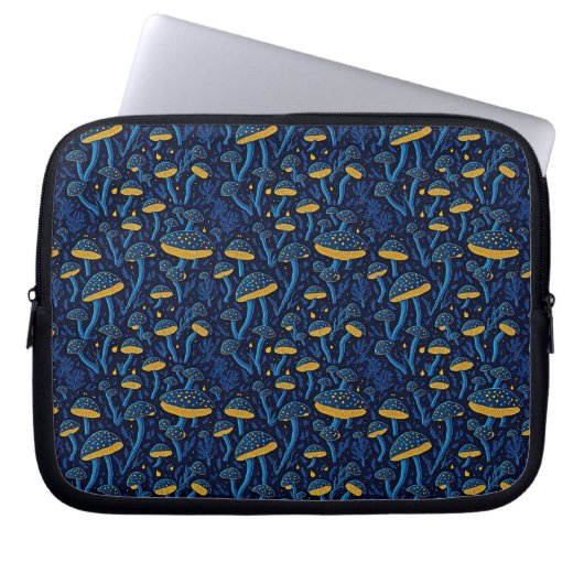 Retro Mushroom Vibes Laptopschutzhülle (Vorderseite)