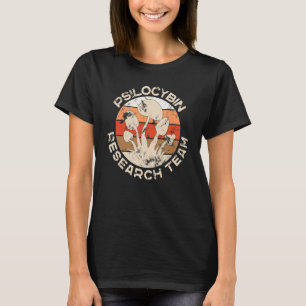 Retro Mushroom Vintag Psilocybin Research Team T-Shirt