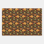 Retro Mushrooms Cotattcore Trio Geschenkpapier Set (Vorderseite)