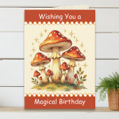 Retro Mushrooms | Vintage Birthday Karte