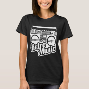 Retro Music 80er 90s Old School Music Hip Hop Beat T-Shirt