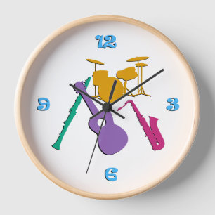 Retro Music Band Uhr