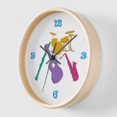 Retro Music Band Uhr (Winkel)