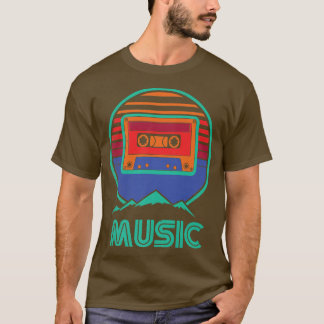 Retro Music Cassette 70er 80er Musician Singers Mu T-Shirt