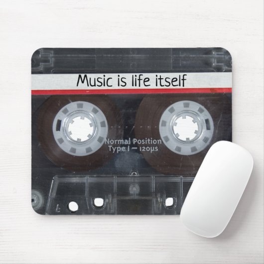 Retro Music Cassette Maus Pad Mousepad (Mit Mouse)