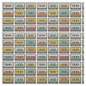 Retro Music Cassette Mix Tape Muster Stoff (Muster)