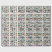 Retro Music Cassette: Nostalgisches Symbol Geschenkpapier (Flach)