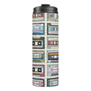 Retro Music Cassette: Nostalgisches Symbol Thermosbecher