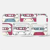 Retro Music Cassettes: Rock Background Pattern Case-Mate iPhone Hülle (Rückseite (Horizontal))