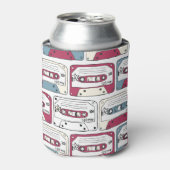 Retro Music Cassettes: Rock Background Pattern Dosenkühler (Kanne Vorderseite)