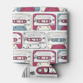 Retro Music Cassettes: Rock Background Pattern Dosenkühler (Rückseite)