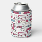 Retro Music Cassettes: Rock Background Pattern Dosenkühler (Kanne Rückseite)