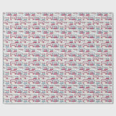 Retro Music Cassettes: Rock Background Pattern Geschenkpapier (Flach)