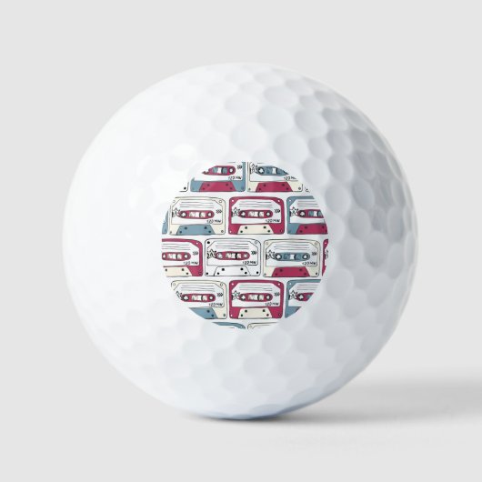 Retro Music Cassettes: Rock Background Pattern Golfball (Vorderseite)