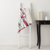 Retro Music Cassettes: Rock Background Pattern Sherpadecke (Beispiel)