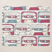 Retro Music Cassettes: Rock Background Pattern Sherpadecke (Vorderseite (Horizontal))