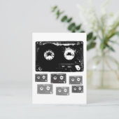Retro Music Design! Postkarte (Stehend Vorderseite)