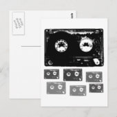 Retro Music Design! Postkarte (Vorne/Hinten)