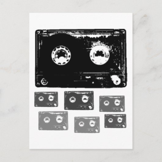 Retro Music Design! Postkarte (Vorderseite)
