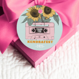 Retro Music Festival Dance Party Geschenkanhänger