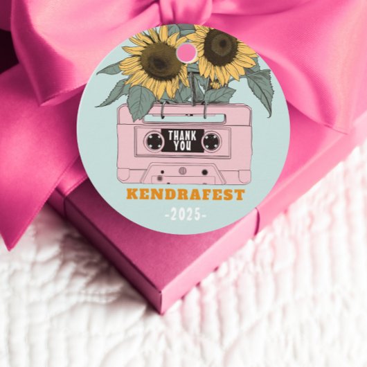 Retro Music Festival Dance Party Geschenkanhänger