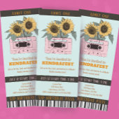 Retro Music Festival Dance Party Ticket Zum Geburt
