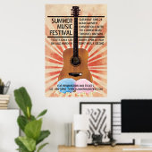 Retro Music Festival Poster (Heimbüro)
