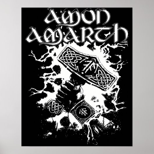 Retro Music Gift für Amon Amarth Liebe Fans Poster (Vorne)