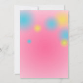 Retro Music Girls Band Birthday Party Einladung (Rückseite)