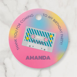 Retro Music Girls Band Birthday Party Geschenkanhänger
