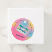 Retro Music Girls Band Birthday Party Geschenkanhänger (Beispiel)