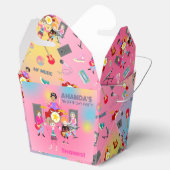 Retro Music Girls Band Birthday Party Geschenkschachtel (Geöffnet)