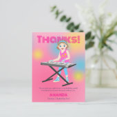 Retro Music Girls Band Birthday Party Postkarte (Stehend Vorderseite)