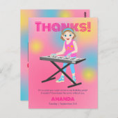 Retro Music Girls Band Birthday Party Postkarte (Vorne/Hinten)