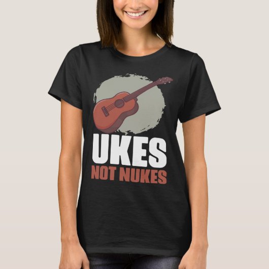 Retro Music Instruments Ukulele Guitars for Instru T-Shirt (Vorderseite)