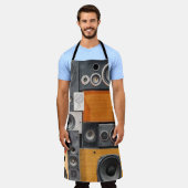 Retro Music Lautsprecher Wall Design Schürze (Getragen)