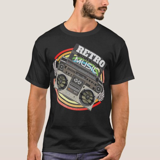 Retro Music Monster Radio T-Shirt (Vorderseite)