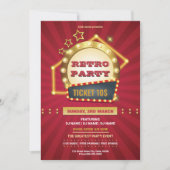 Retro Music Party Flyer Template (Vorderseite)