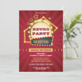 Retro Music Party Flyer Template (Stehend Vorderseite)