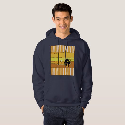 Retro Music Piano Hoodie (Vorne ganz)