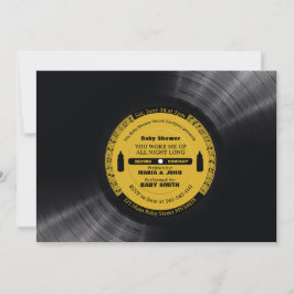 Retro Music Vinyl 60er 70er Einladung