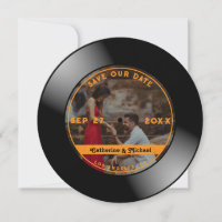 Retro Music Vinyl Record Foto Hochzeit