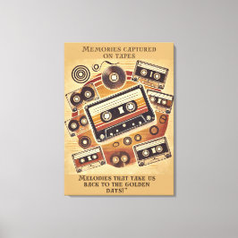 Retro Music Wall canva print Leinwanddruck