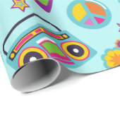 Retro Musical 60er Theme Party Geschenkpapier (Rolleneckpunkt)