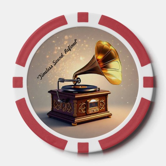 "Retro Musical Charm" Pokerchips (Vorderseite)